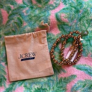 J. Crew Factory Gold Beaded Necklace